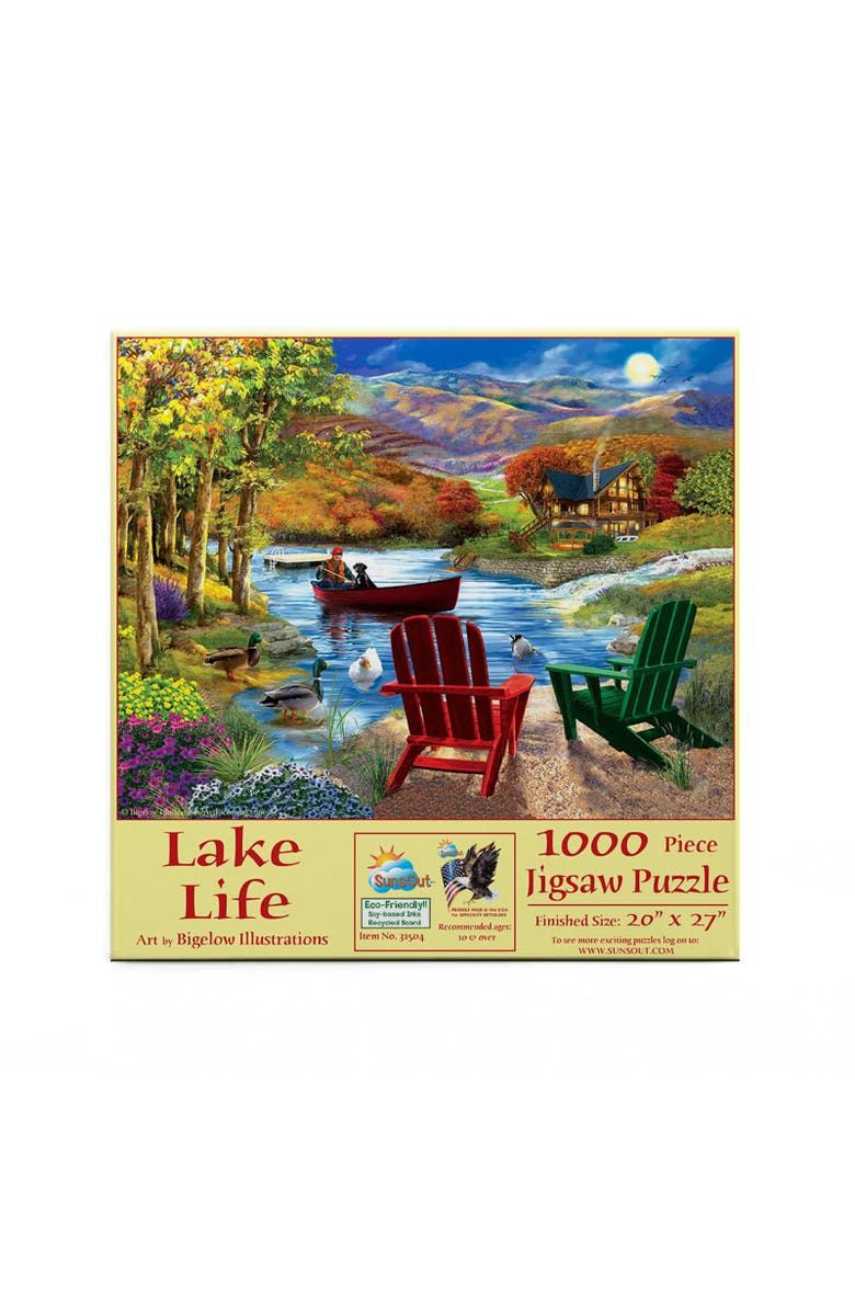 Sunsout Lake Life 1000 piece Jigsaw Puzzle for Adults, Alternate, color, Multicolor