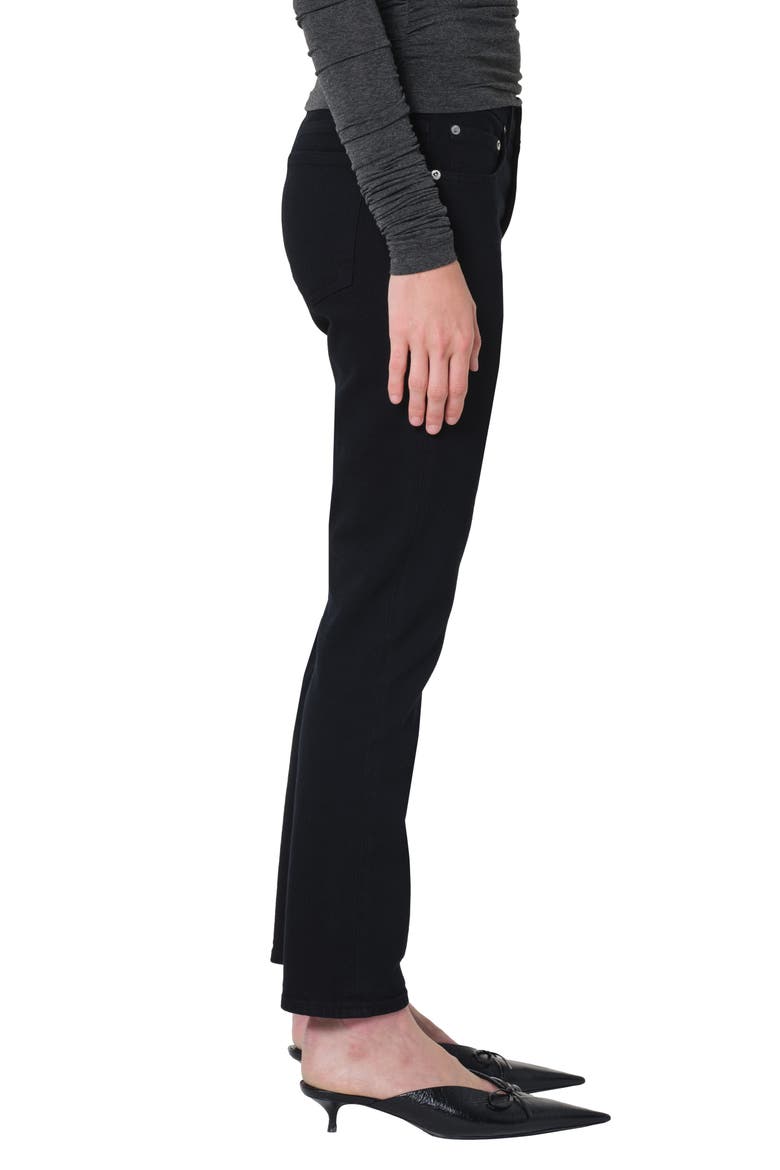 Cocktail Mid Rise Ankle Slim Straight Leg Jeans, Alternate, color, IMMERSION BLACK