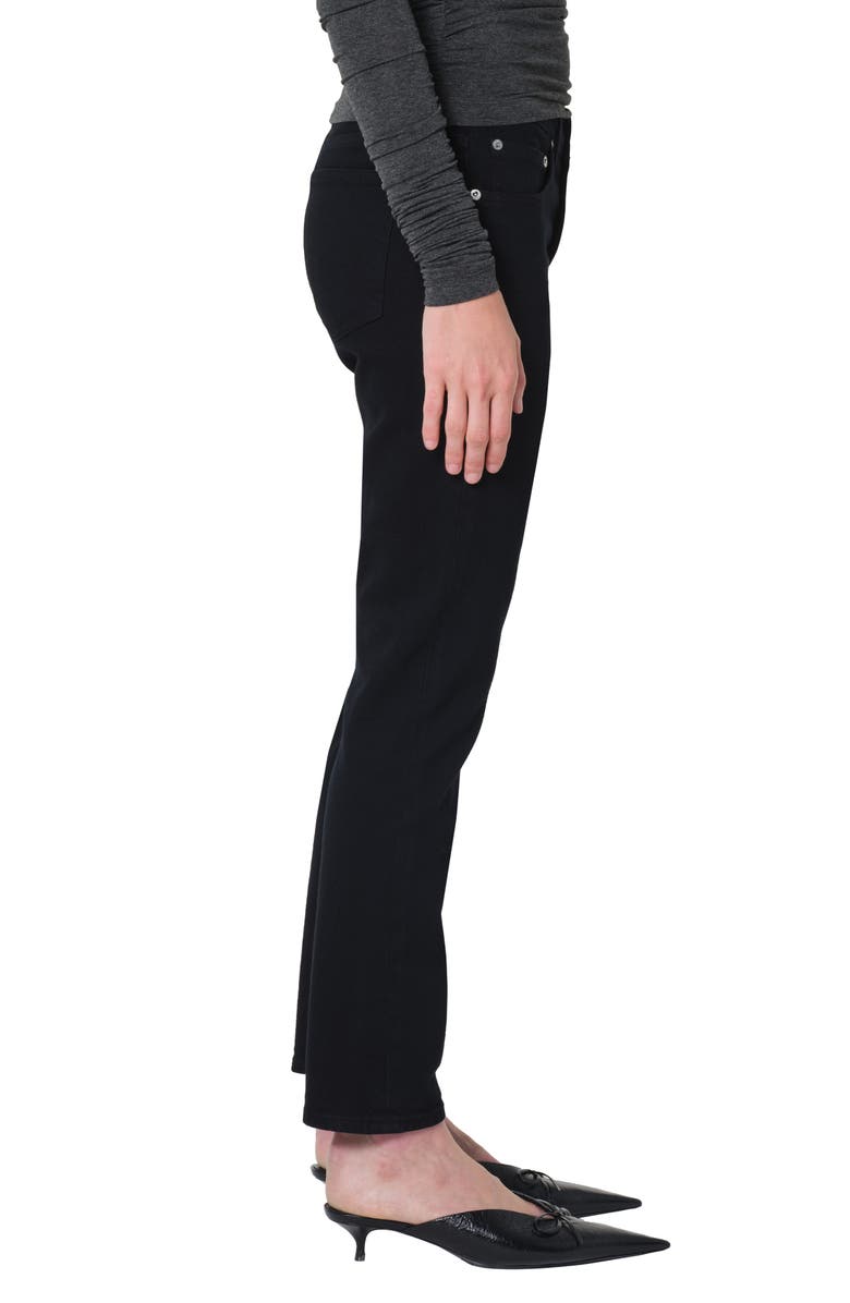 AGOLDE Cocktail Mid Rise Ankle Slim Straight Leg Jeans, Alternate, color, Immersion Black