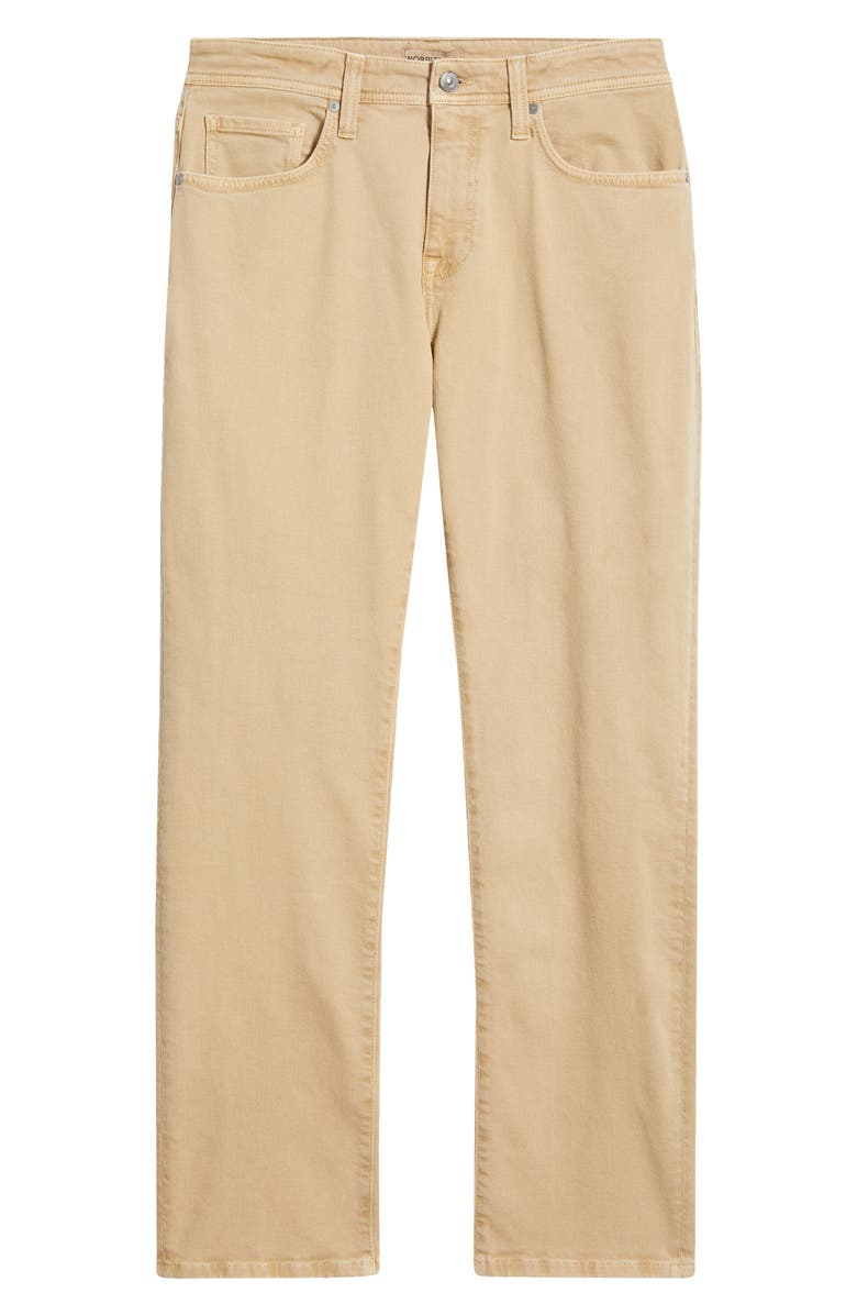 Nordstrom Straight Leg Stretch Cotton Jeans, Alternate, color, Tan Gmt Dyed