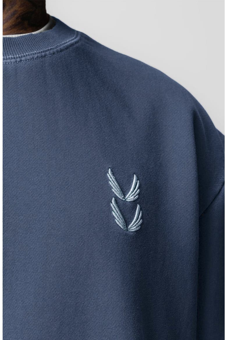 Tech Essential Distressed Crewneck, Alternate, color, Faded Navy