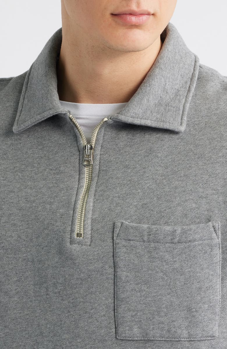 Quarter Zip Organic Cotton Sweatshirt