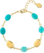 RIVKA FRIEDMAN Turquoise Bead Bracelet