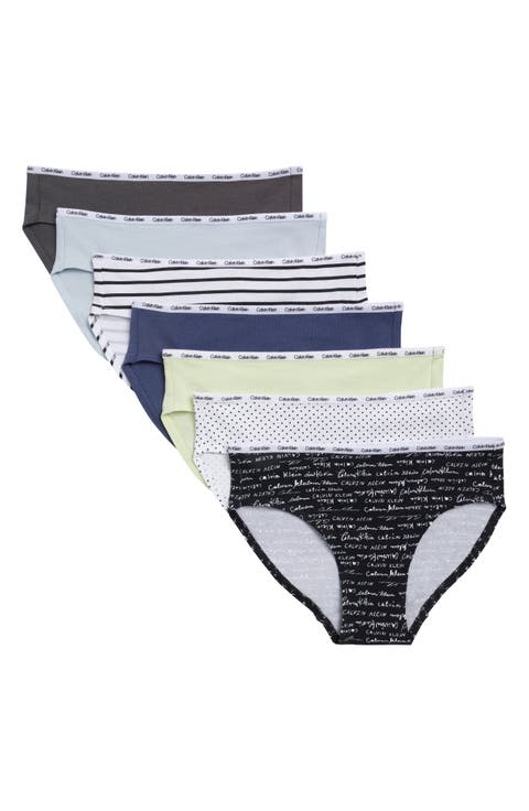 Kids' 7-Pack Cotton Stretch Bikinis