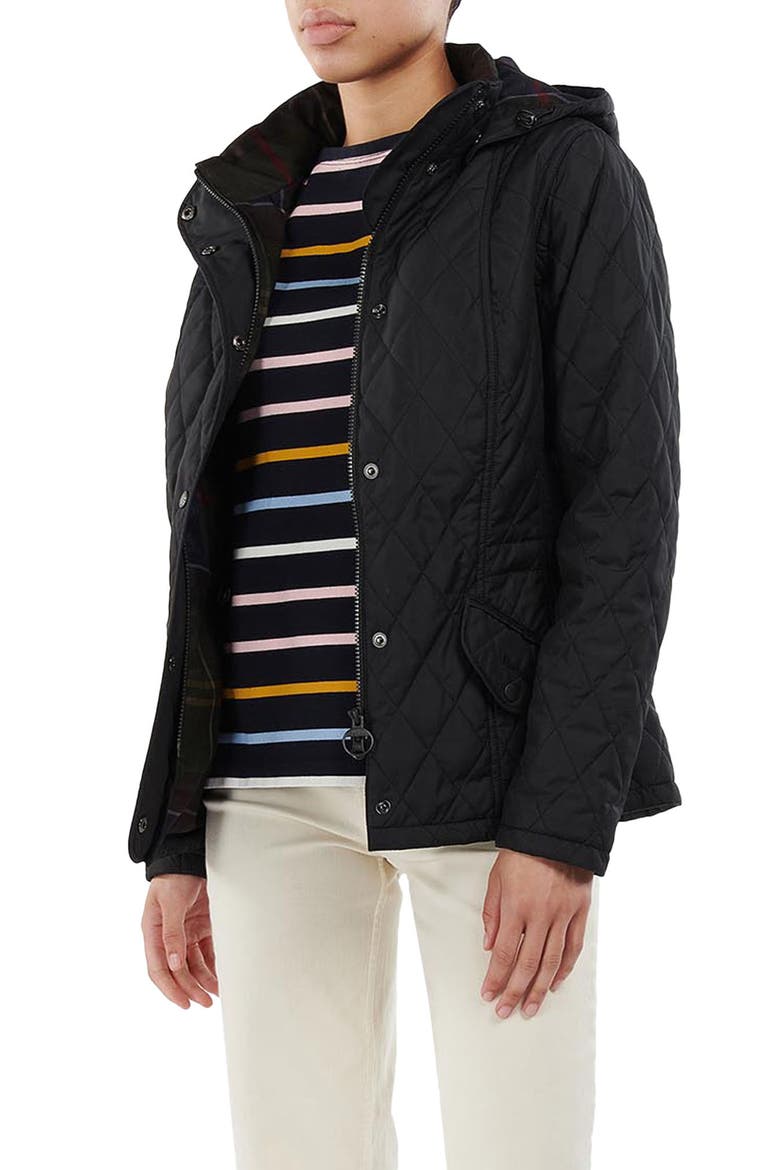 Millfire Hooded Quilted Jacket, Alternate, color, BLACK CLASSIC