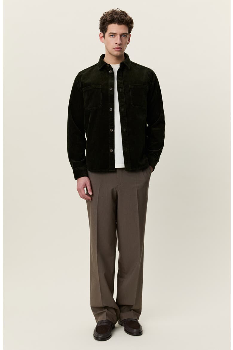 Corduroy Overshirt, Alternate, color, ROSIN GREEN