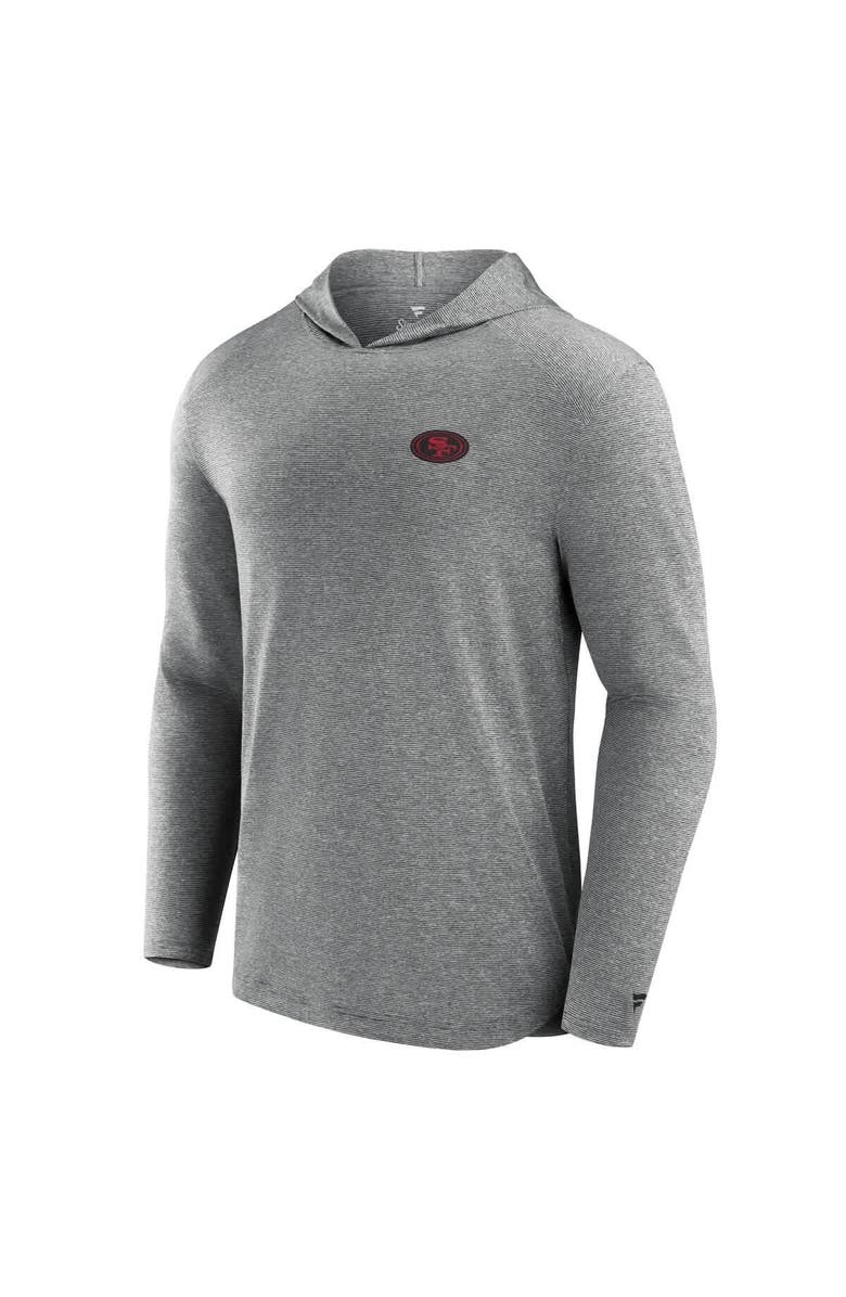 FANATICS Men's Fanatics Gray San Francisco 49ers Elements Front Office Power Mono Long Sleeve Hoodie T-Shirt, Alternate, color, Gray