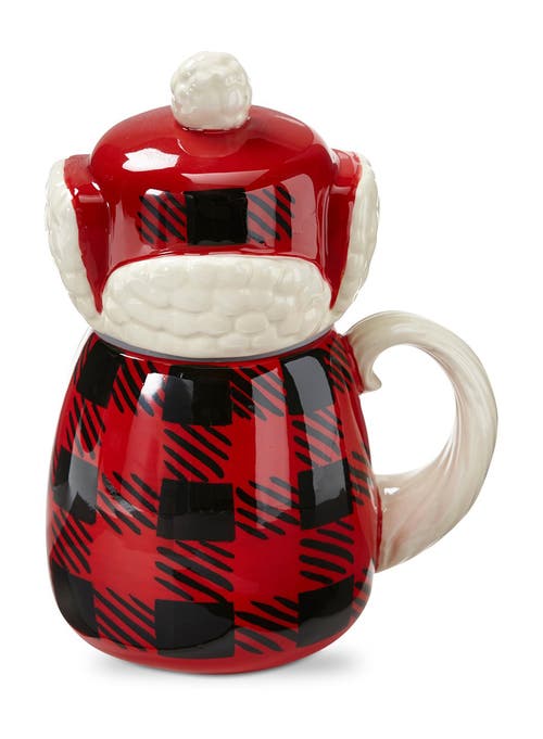 Tag Lars Gnome Lidded Mug Ceramic Drinkware For Christmas In White