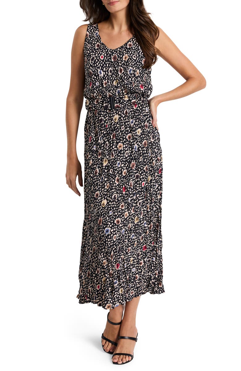 NIC+ZOE Cailin Dot Print A-Line Dress, Alternate, color, 