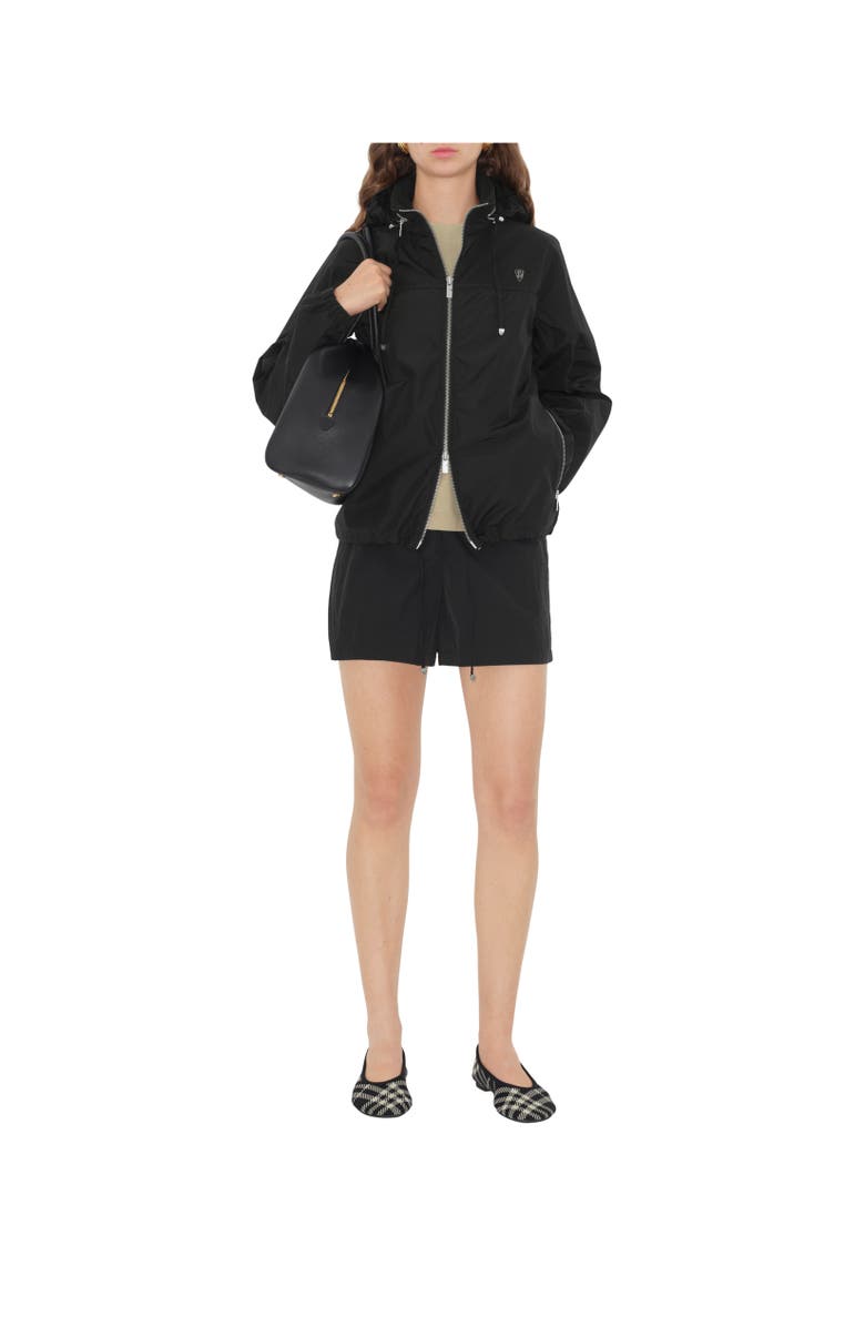 Burberry Nylon Cotton Jacket, Alternate, color, Black