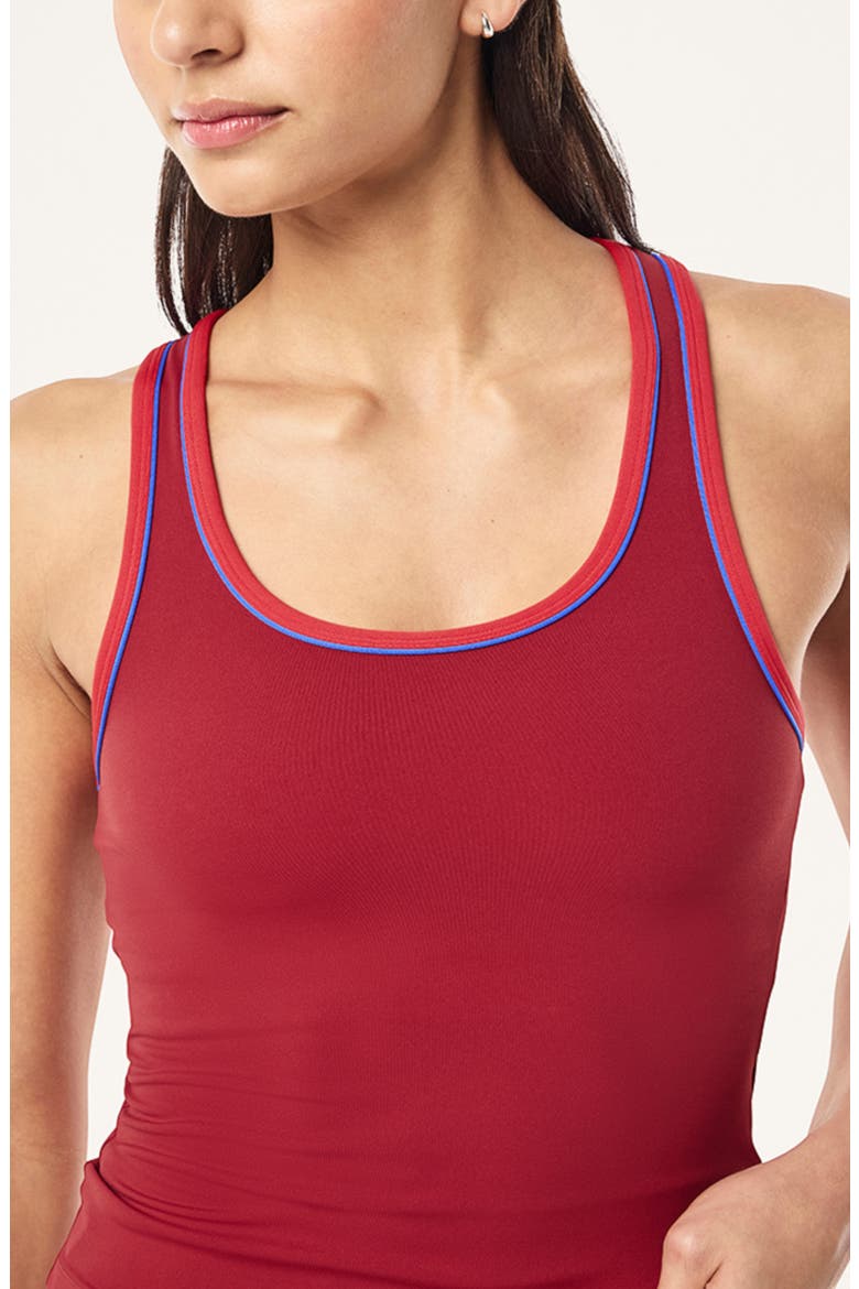 Spectrum Scoop Neck Tank, Alternate, color, CHERRY/ STRAWBERRY