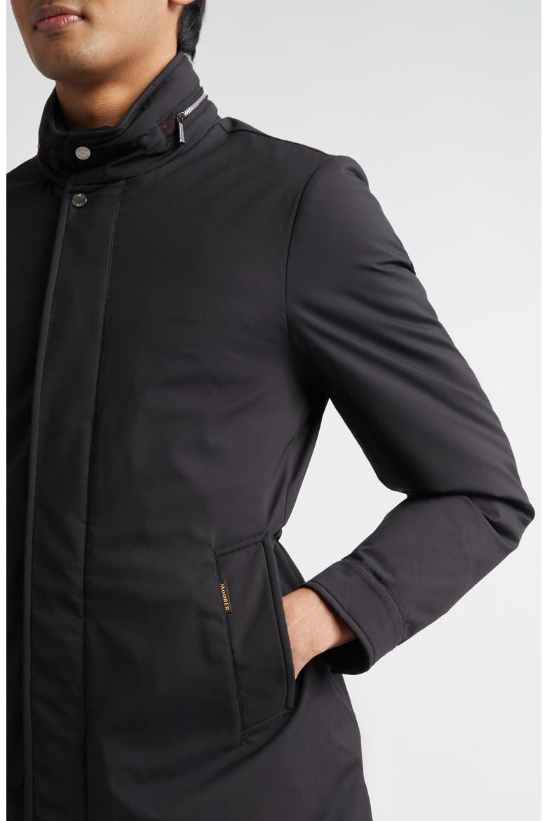 Bracci Waterproof Down Overcoat, Alternate, color, NERO