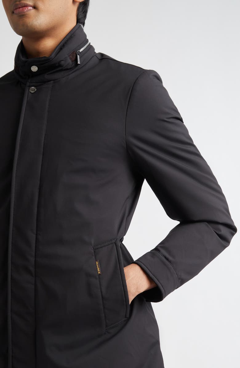 MooRER Bracci Waterproof Down Overcoat, Alternate, color, Nero