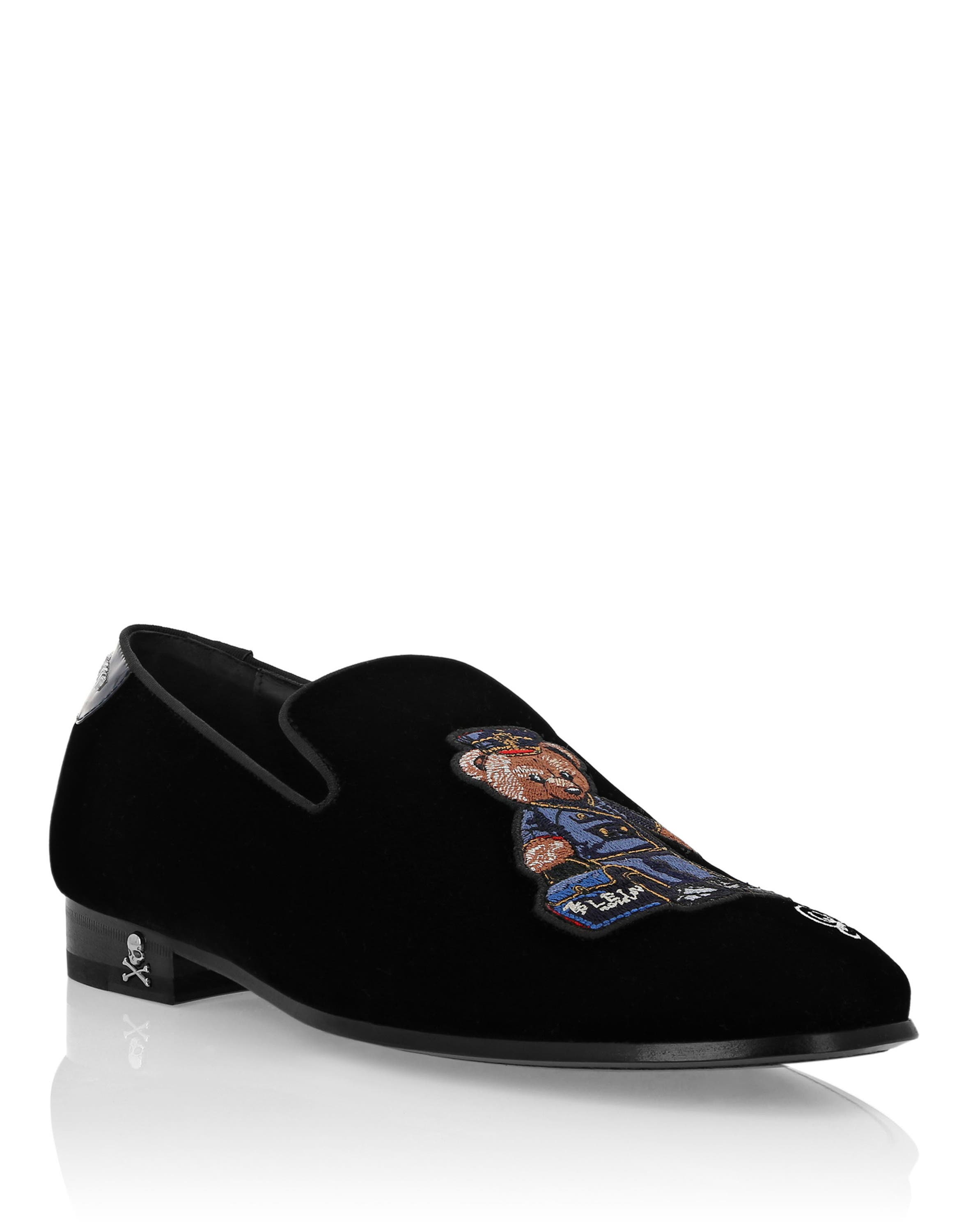 Velvet Loafers Teddy Doorman Men, Main, color, black/darkblue