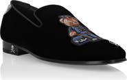 PHILIPP PLEIN Velvet Loafers Teddy Doorman Men
