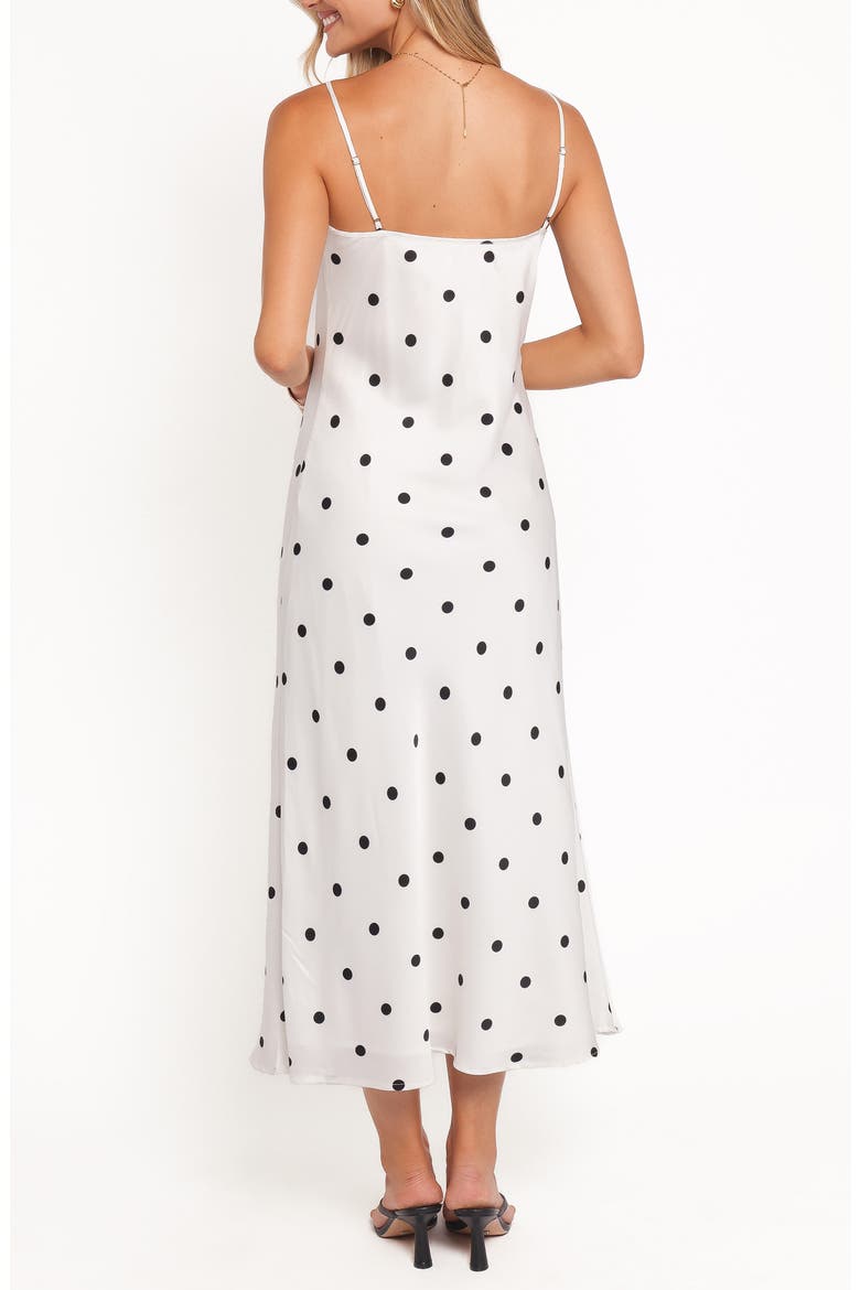 Jamila Polka Dot Midi Dress, Alternate, color, WHITE POLKA DOT