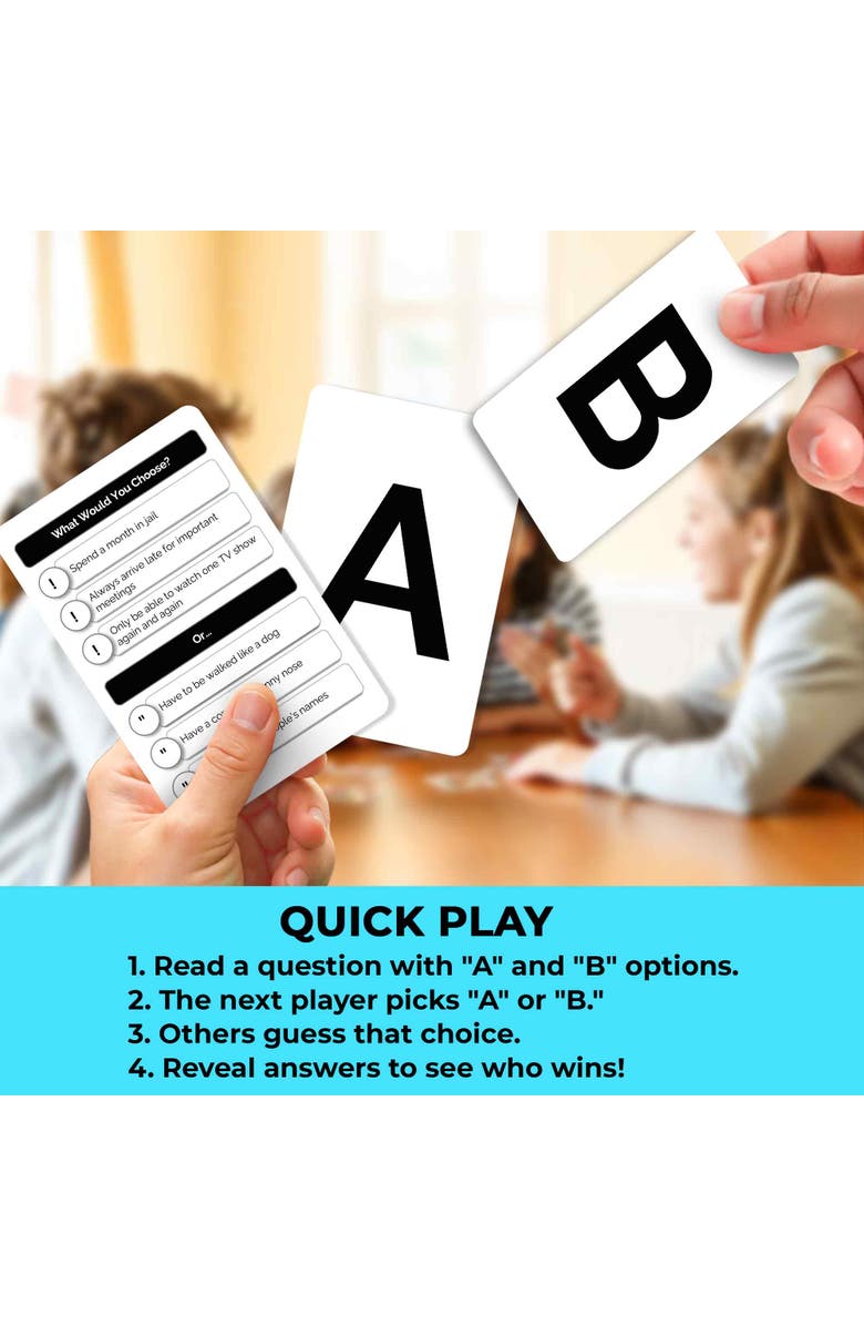 Quokka What Would You Choose? Trivia and Card Games for Kids & Family, Alternate, color, Family