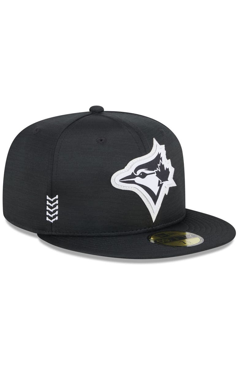 New Era Men's New Era  Black Toronto Blue Jays 2024 Clubhouse 59FIFTY Fitted Hat, Alternate, color, 