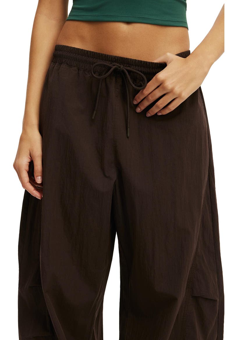 Women's Active Woven Balloon Pant, Alternate, color, French Roast