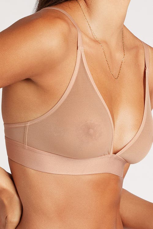 Negative Underwear Sieve Triangle Bra In Neutral