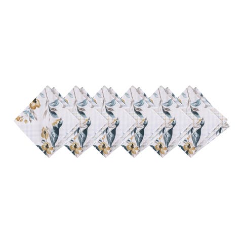 Calix Bluebird Cotton Napkin Machine Washable Set of 6