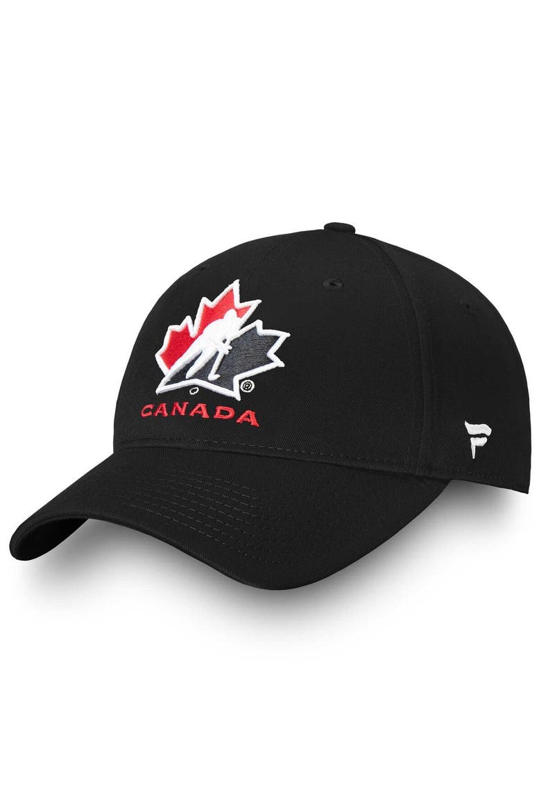 Men's Fanatics Branded Black Hockey Canada Core Adjustable Hat, Main, color, Black