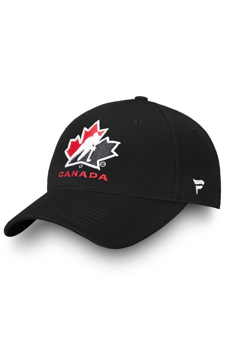 FANATICS Men's Fanatics Branded Black Hockey Canada Core Adjustable Hat, Main, color, Black