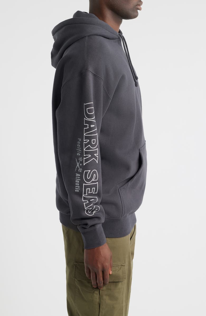 DARK SEAS Dead of Nite Fleece Hoodie, Alternate, color, Asphalt