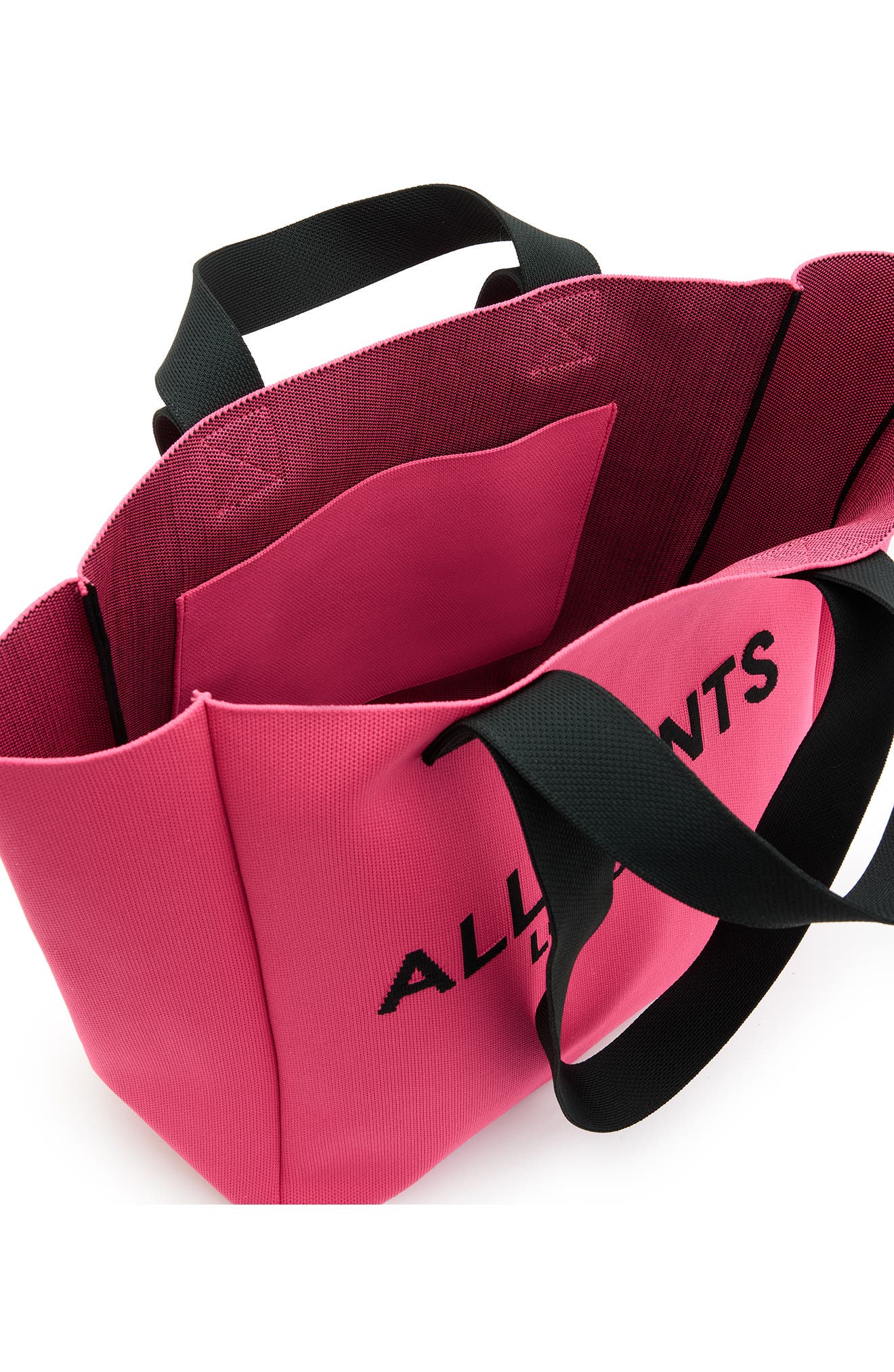 Izzy Recycled Polyester Tote, Alternate, color, HOT PINK