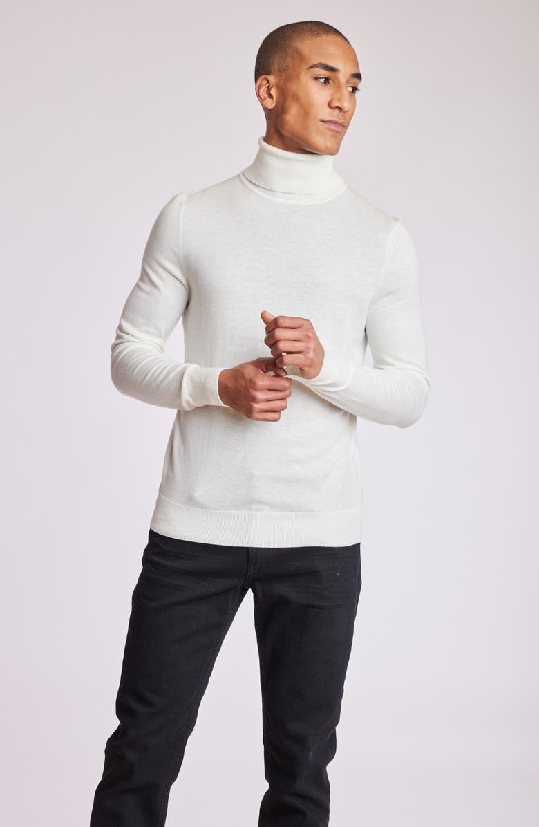 PAISLEY & GRAY Fine Gauge Turtleneck Sweater, Alternate, color, Ivory