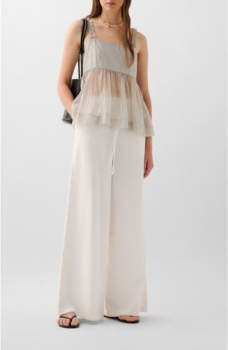 Scalpers Cute Gather Top, Alternate, color, Grey