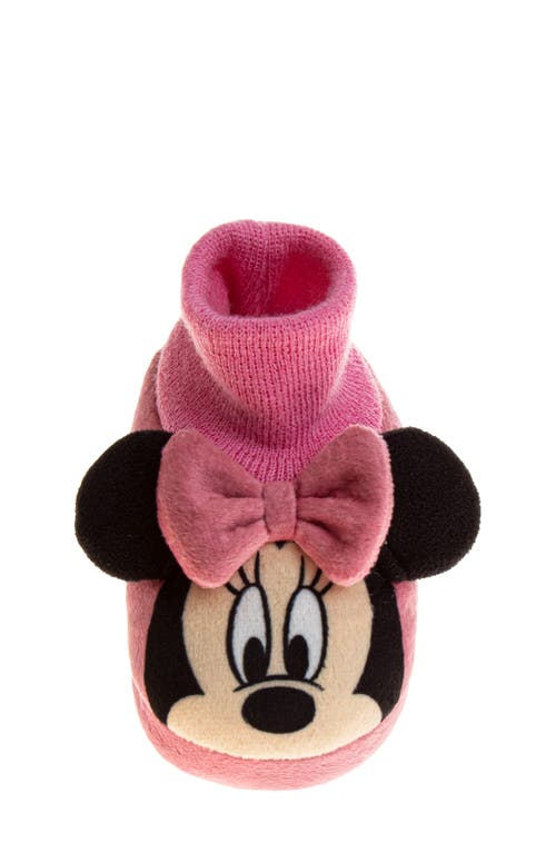 Josmo Minnie Mouse Plush Slipper In Pink