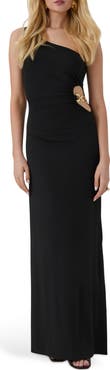 GUESS Jazlyn One Shoulder Gown