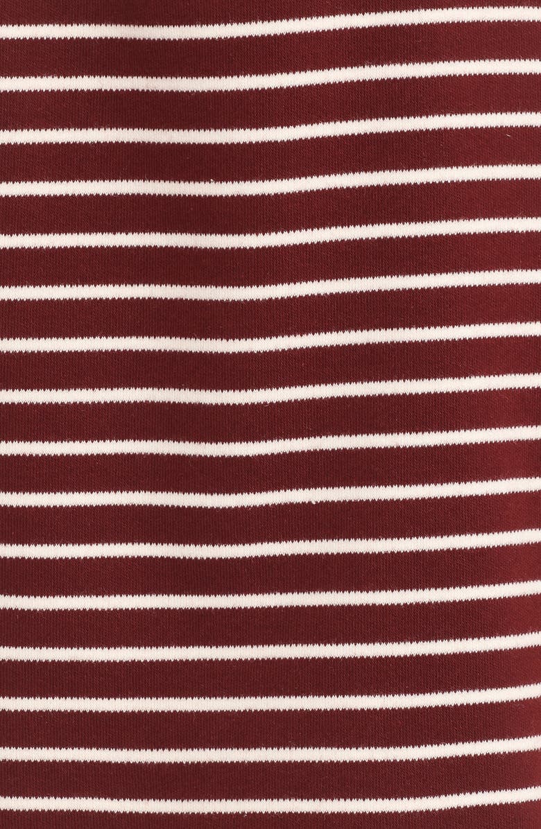 Petal & Pup Hellen Stripe Knit Cotton Top & Shorts Set, Alternate, color, Brown Cream