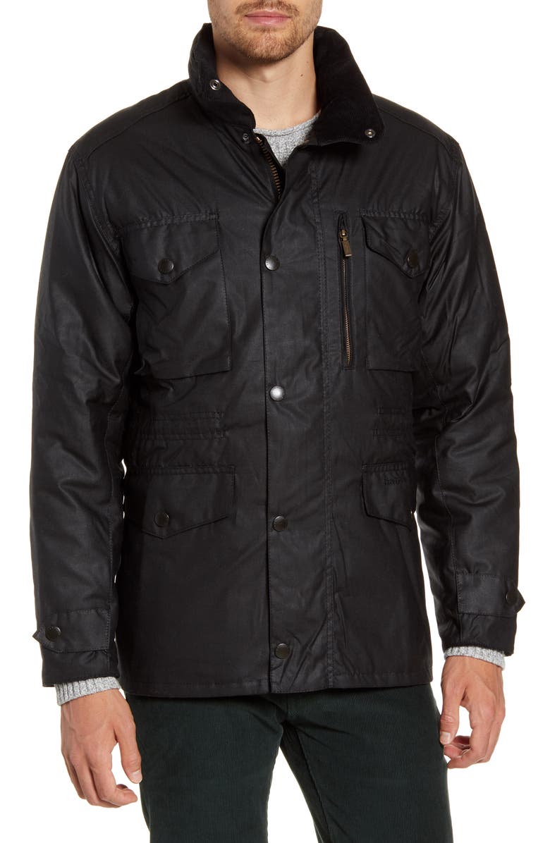 Barbour Sapper Regular Fit Weatherproof Waxed Cotton Jacket, Alternate, color,