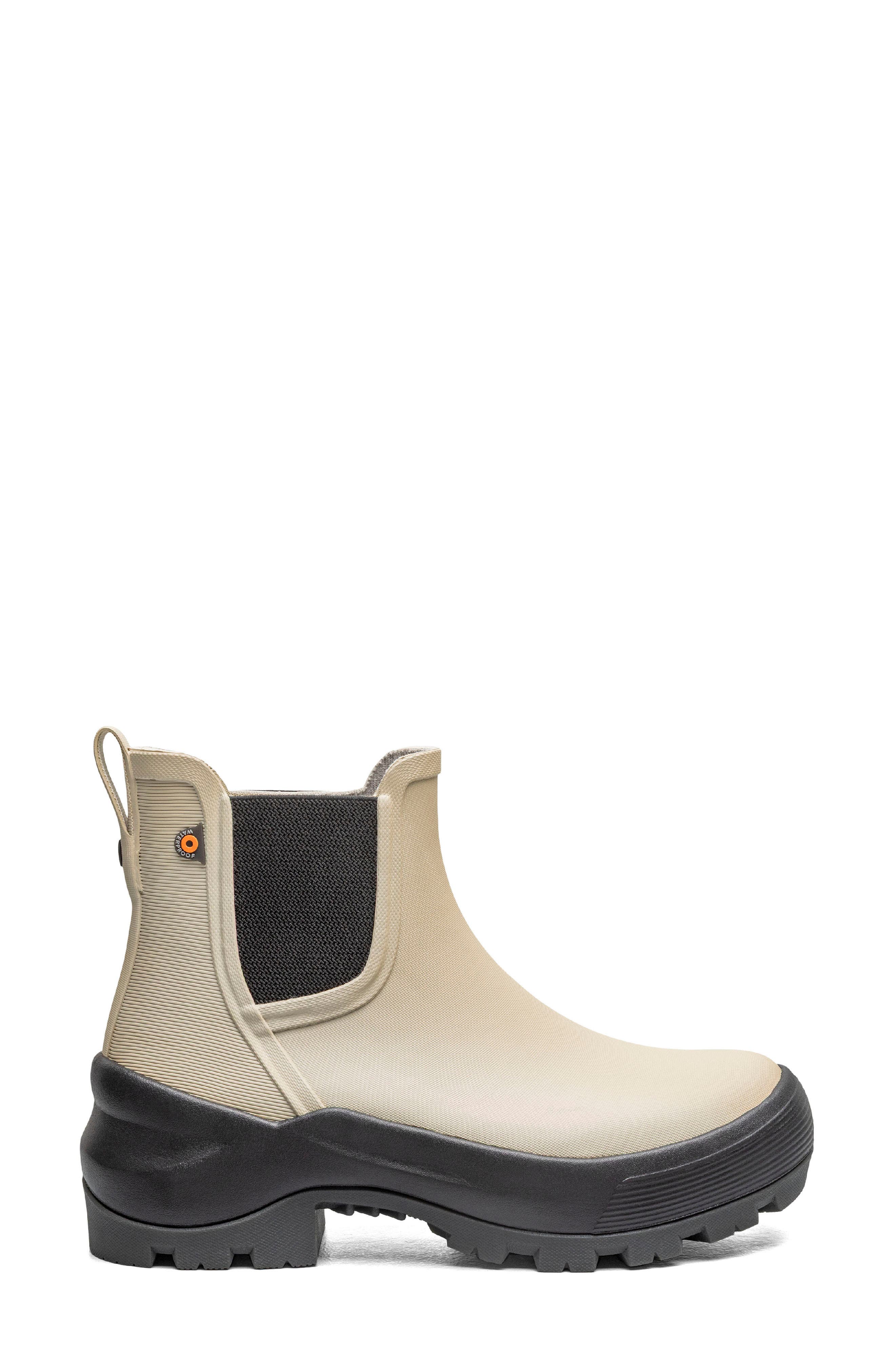 Piper Waterproof Chelsea Rain Boot, Alternate, color, OATMEAL