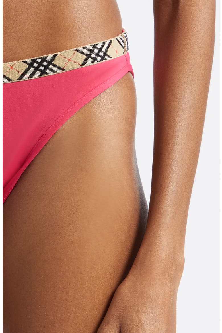 Samphire Bikini Bottoms, Alternate, color, JAM RED