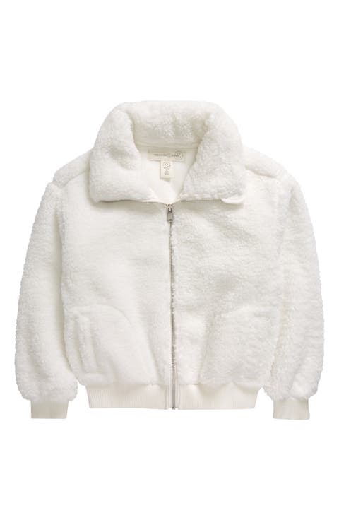 Kids' Faux Fur Bomber Jacket (Big Kid)