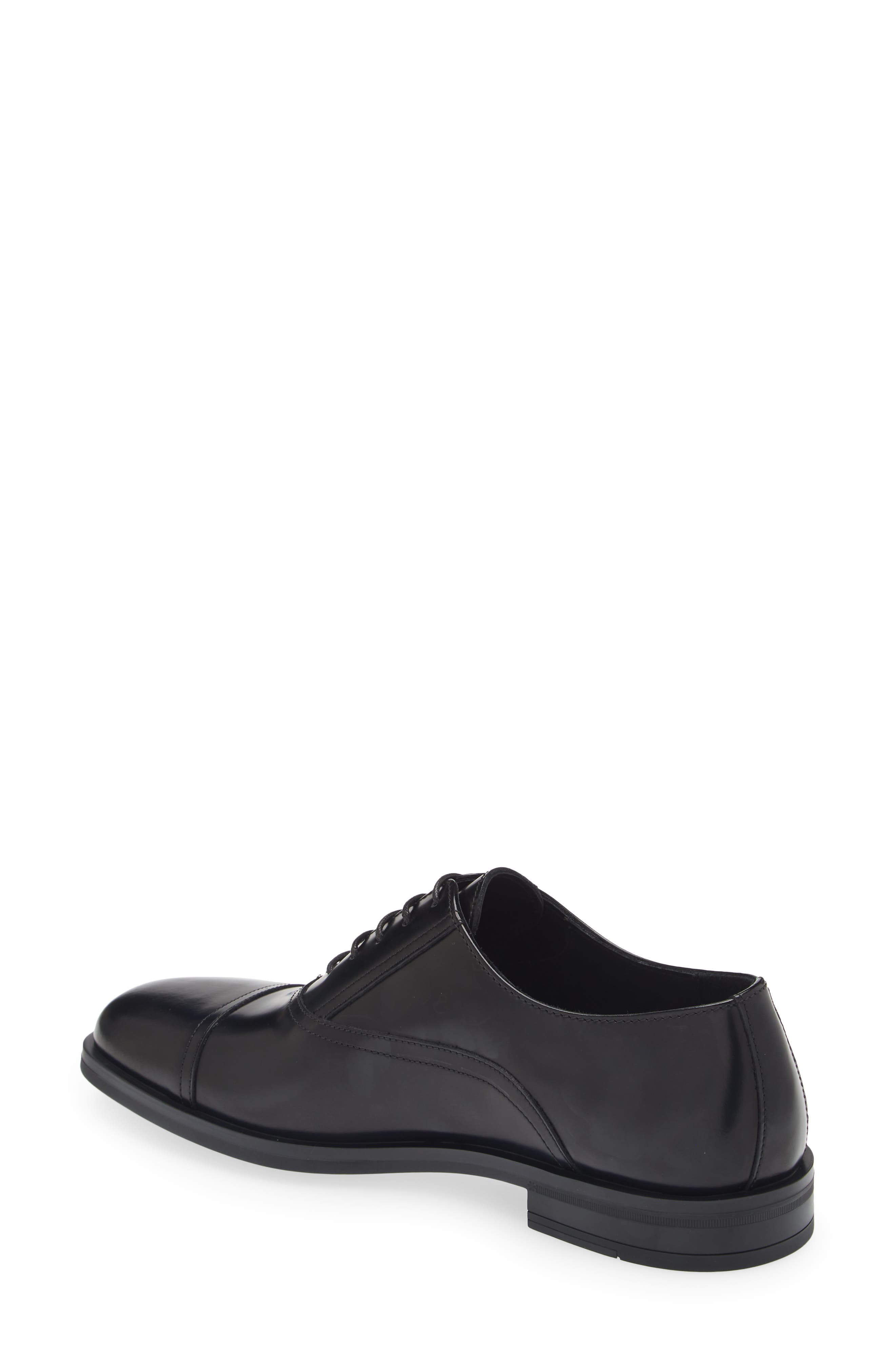 Stuart Weitzman Club Classic Cap Toe Oxford, Alternate, color, Black