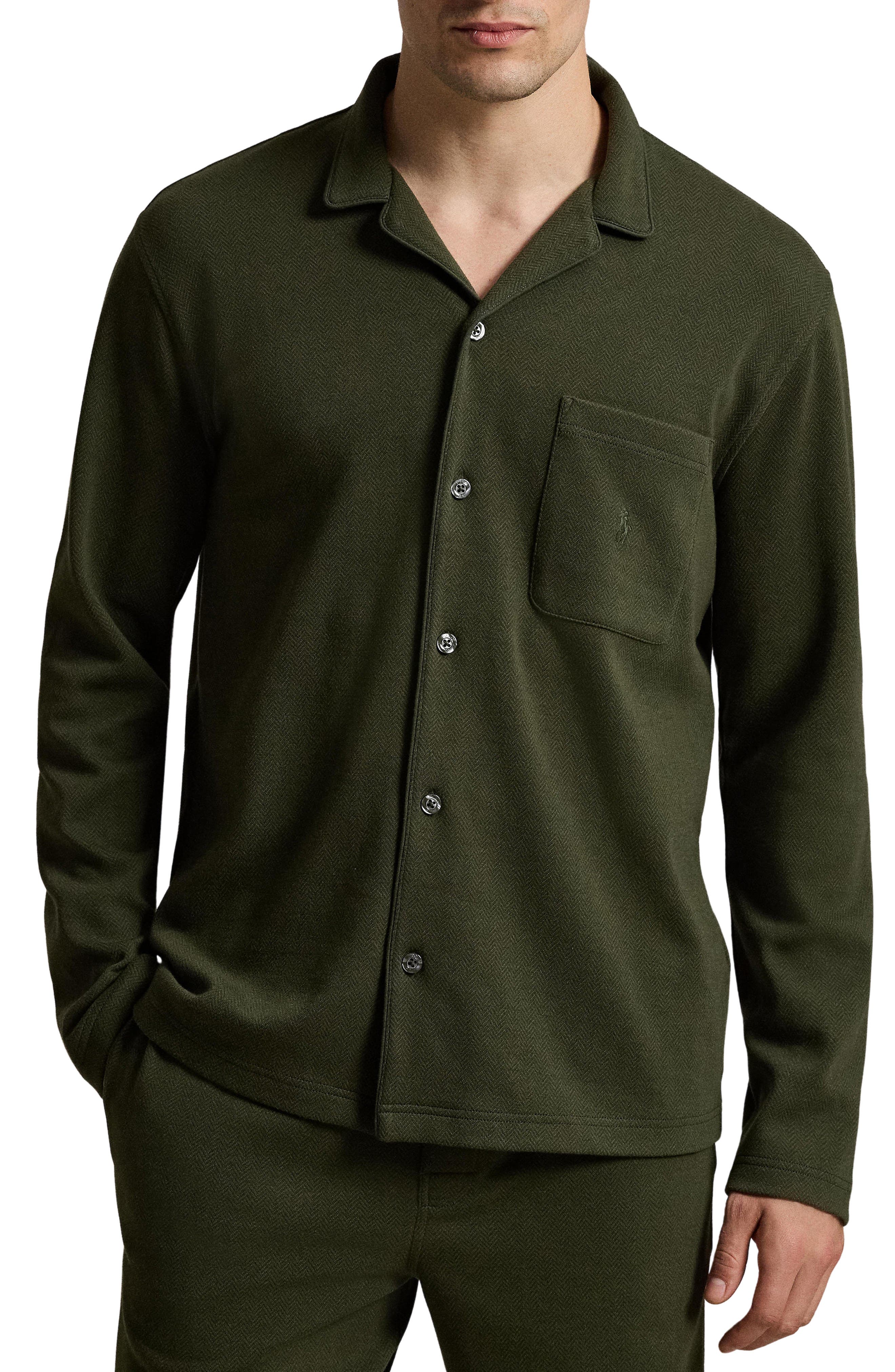 selected EQUESTRIAN HERRINGBONE GREEN