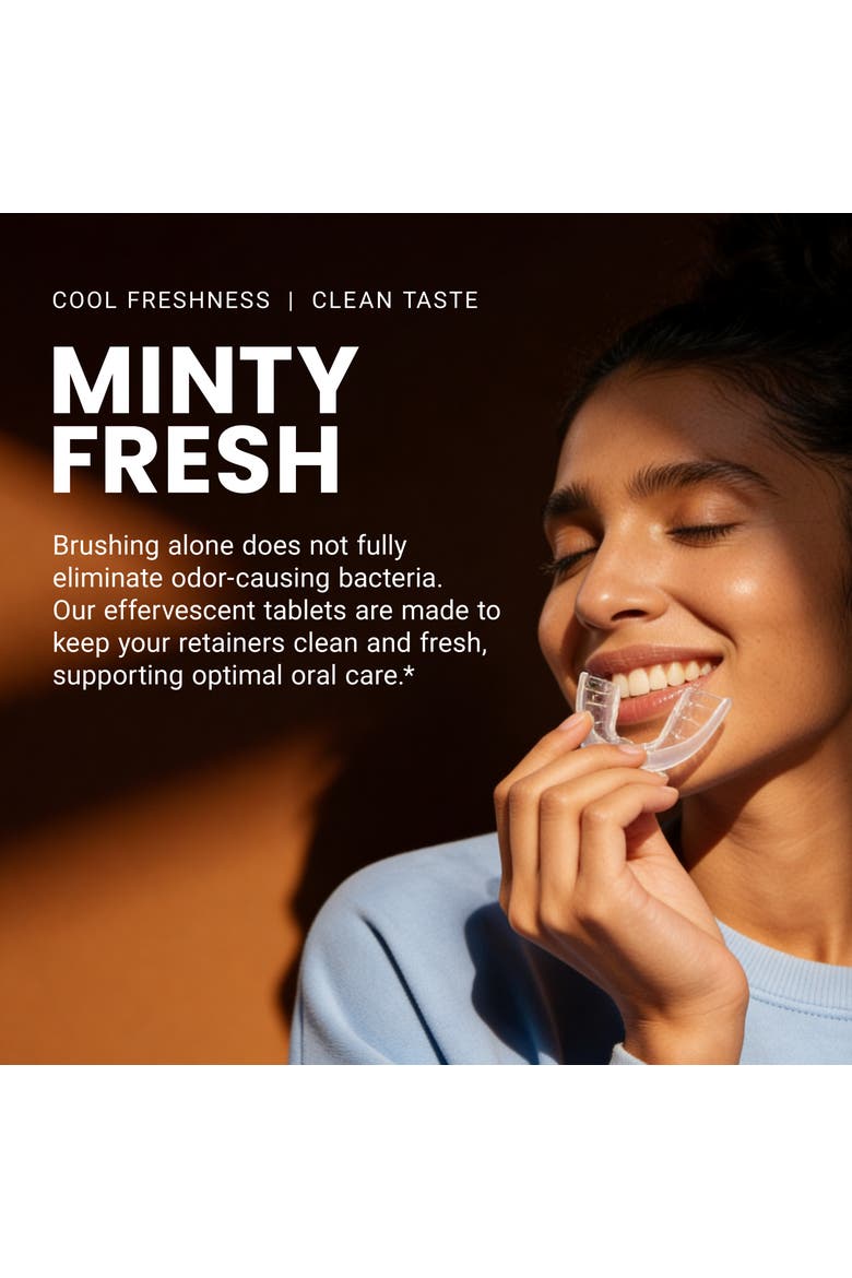 Mint Retainer Cleaner for Dentures, Invisalign, Retainers, Alternate, color, 60 ct