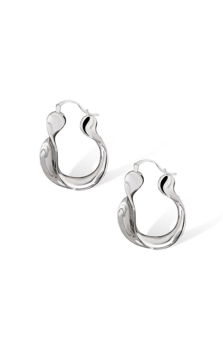 RETRO CHIC Breeze Silver Earrings, Main, color, Silver
