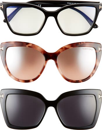 UV加工 エレガント★TOM FORD Izzi 53mm キャットアイサングラス Tom Ford Izzi Polarized Cat Eye Sunglasses, 53mm