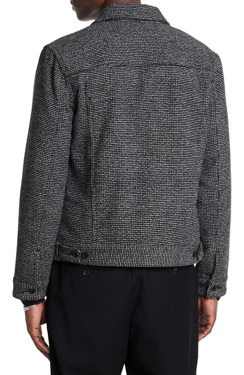 John Varvatos Evans Tweed Trucker Jacket, Alternate, color,