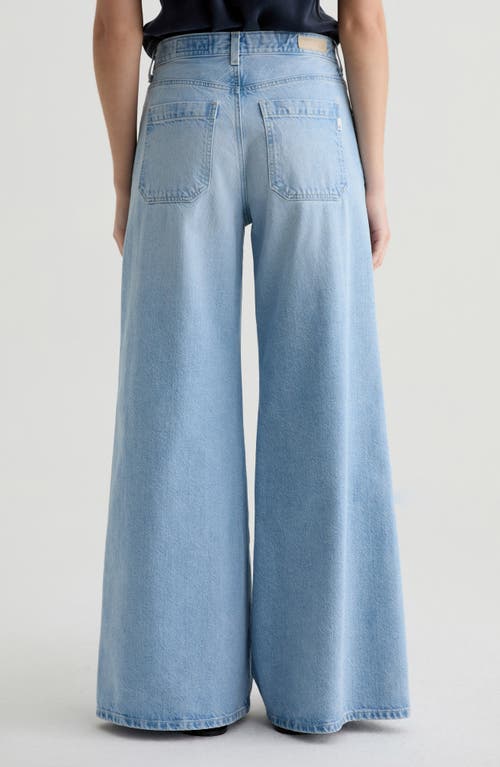Ag Posey Mid Rise Super Wide Leg Jeans In Blue