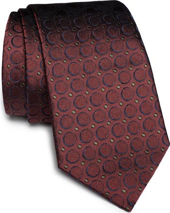Lorimer Medallion Print Silk Tie