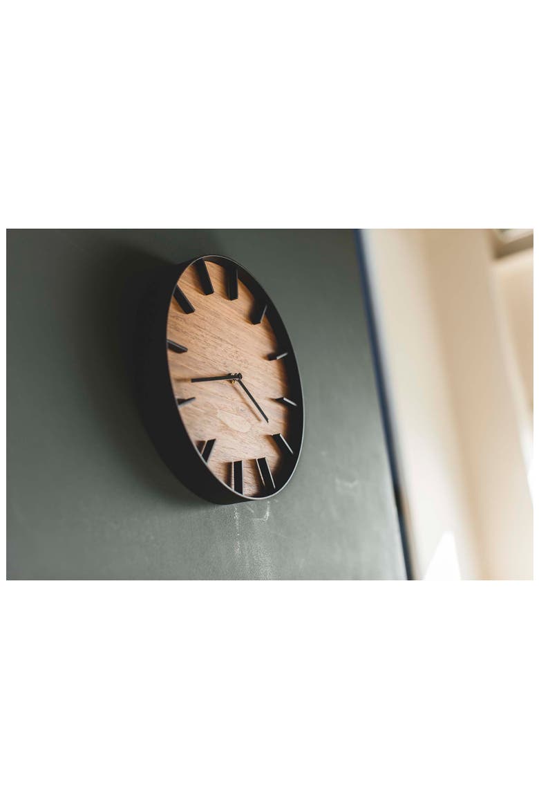 Rin Wall Clock, Alternate, color, BROWN