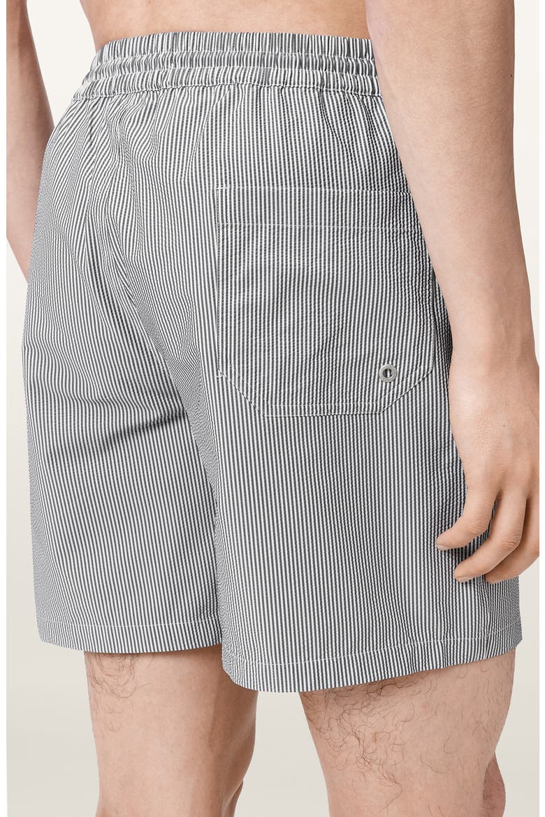 Ciper Stripe Swim Trunks, Alternate, color, CHALK WHITE/ BLUE