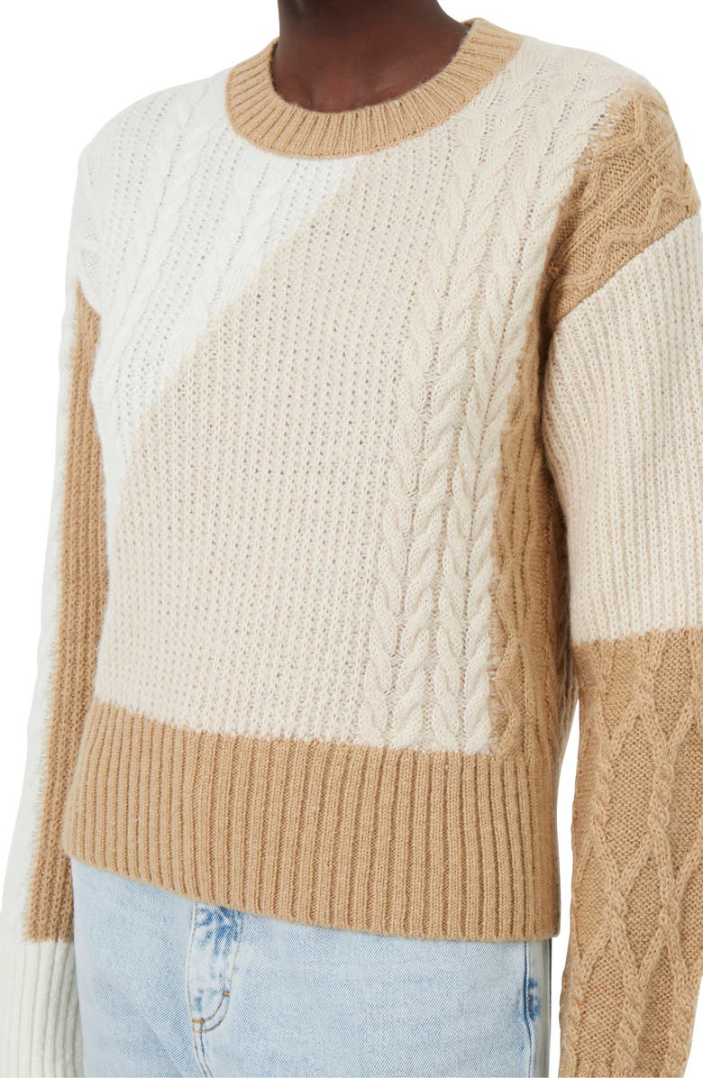 French Connection Madelyn Cable Knit Sweater, Alternate, color,