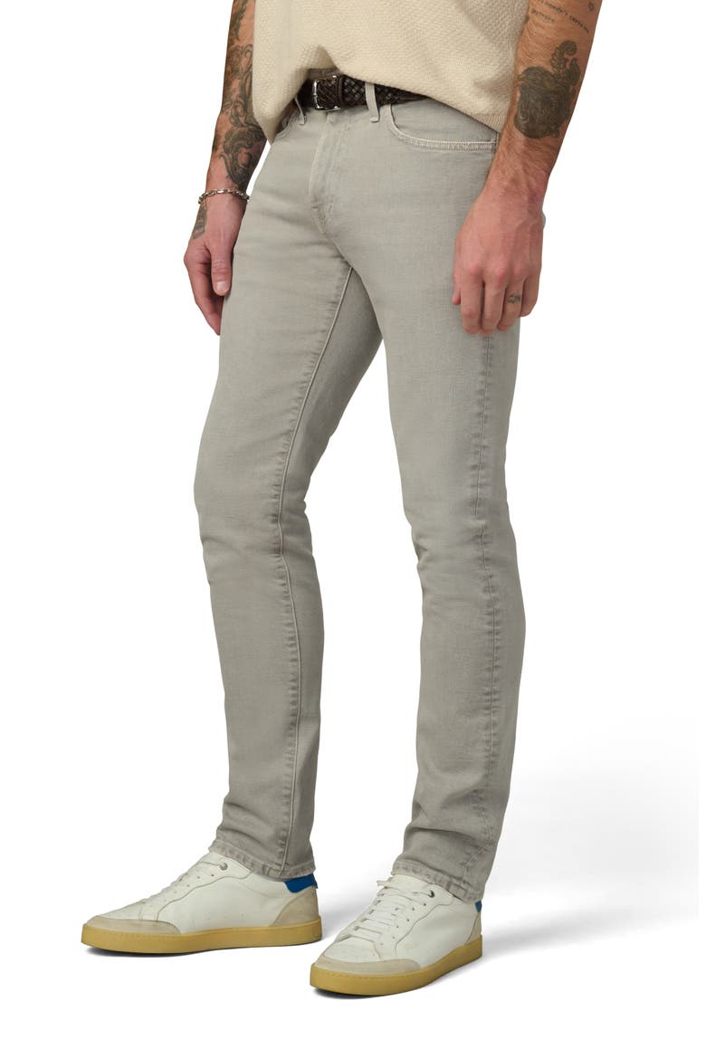 The Asher Slim Fit Twill Pants, Alternate, color, GHOST GRAY